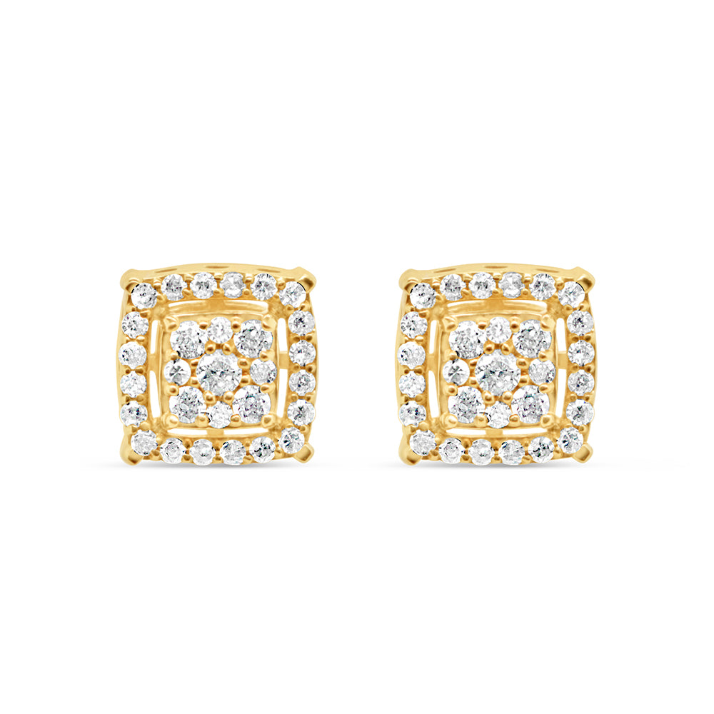 14K Yellow Gold | Diamond Earrings | 0.51CTW | 8.55MM