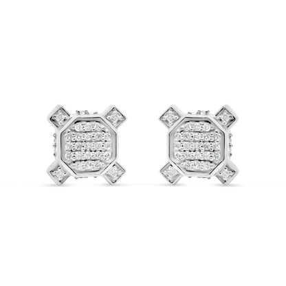 10K Yellow Gold | Diamond Earrings | 0.23CTW | 8.43MM
