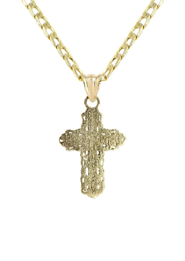 10K Gold Crucifix / Cross Necklace For Men | 2.8 Grams