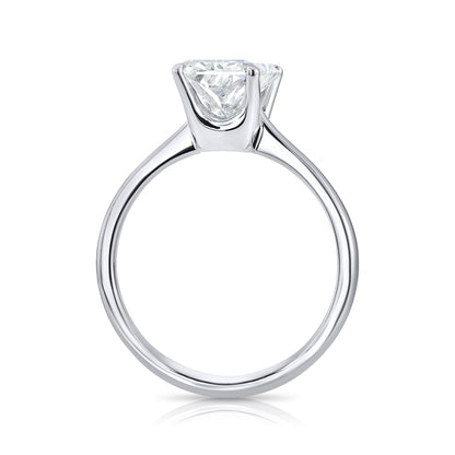 2.55CT E VS1 Radiant Lab Grown Diamond Engagement Ring 14kt