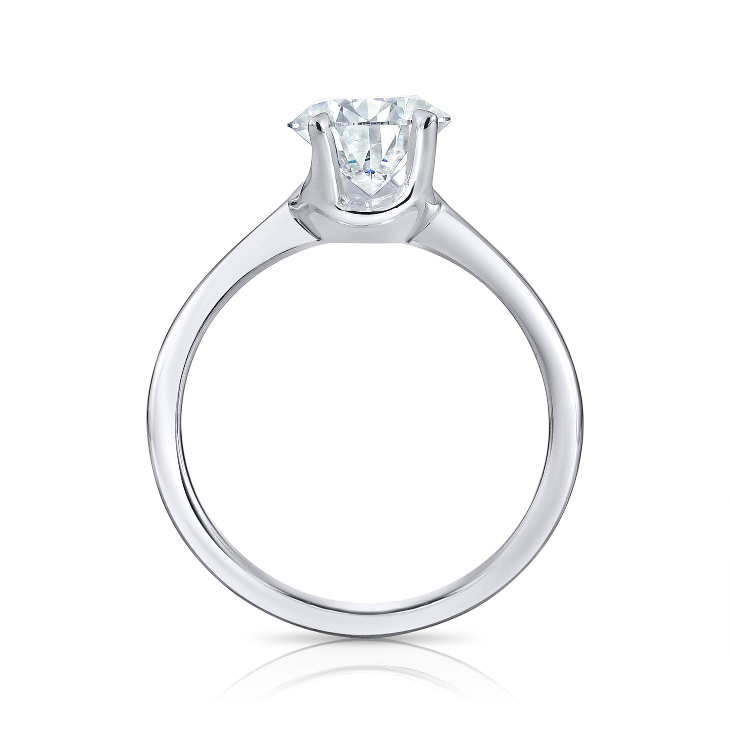 2.54CT E VS1 Pair Lab Grown Diamond Engagement Ring 14kt