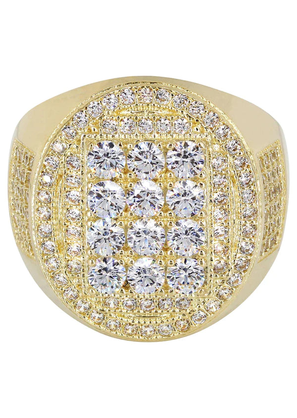 Mens Gold Pinky Ring | 10K Solid Yellow Gold