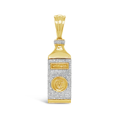 Hi Tech Bottle Pendant -  Diamond Yellow Gold | 0.47CTW | 10K