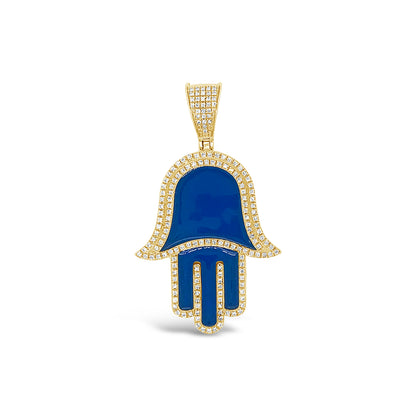 Hamsa Pendant - Diamond Yellow Gold | 0.77CTW | 10K