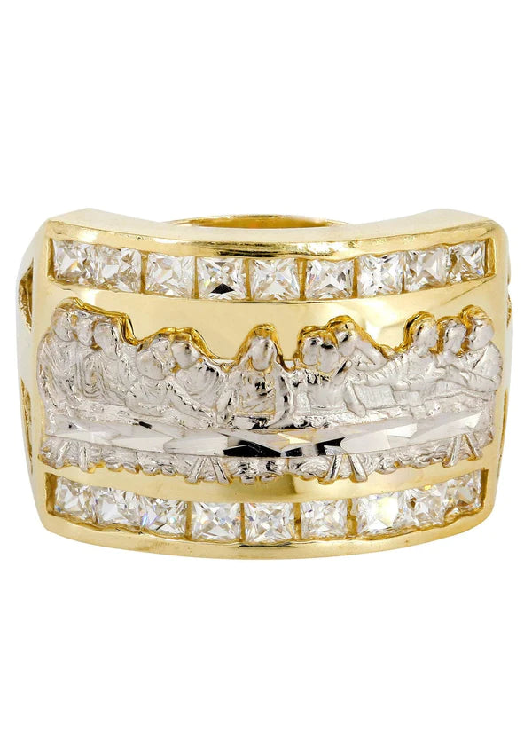 Last Supper Ring | 10K Solid Yellow Gold