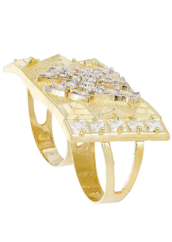 Mens Yankees Ring | 10K Solid Yellow Gold