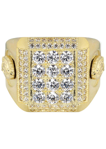 Mens Pinky Ring | 10K Solid Yellow Gold | Style #4