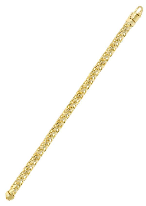 solid yellow franco bracelet s
